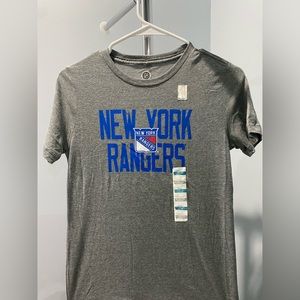 New York Rangers Grey Cotton Shirt Boys Youth L (10/12)